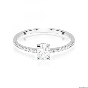 Pierścionek W0582 Diament 0,30ct białe złoto