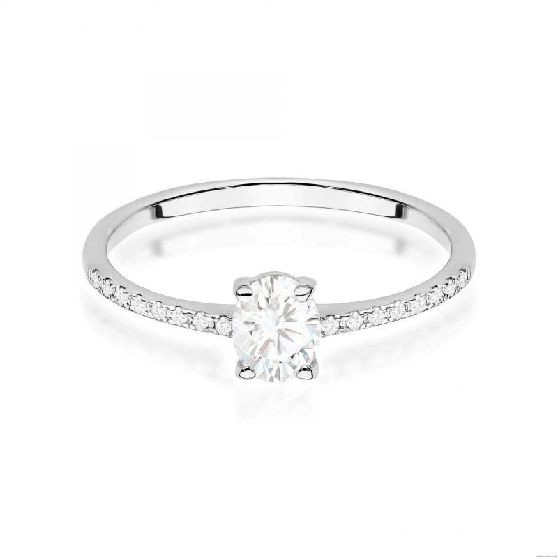 Pierścionek W0582 Diament 0,30ct białe złoto