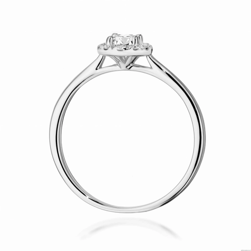 Pierścionek W0583 Diament 0,30ct białe złoto