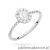 Pierścionek W0584 Diament 0,30ct białe złoto