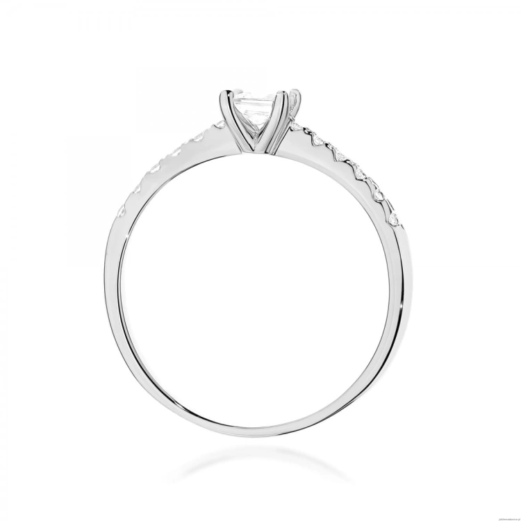 Pierścionek W0589 Diament 0,30ct białe złoto