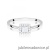 Pierścionek W0590 Diament 0,23ct białe złoto