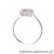 Pierścionek W0572 Różowy Topaz 0,60ct białe złoto