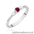 Pierścionek W0620 Rubin 0,15ct białe złoto
