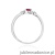 Pierścionek W0620 Rubin 0,15ct białe złoto