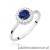 Pierścionek W0572 Szafir 0,50ct białe złoto