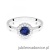 Pierścionek W0572 Szafir 0,50ct białe złoto