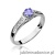 Pierścionek W016 Tanzanit 0,35ct białe złoto
