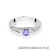 Pierścionek W016 Tanzanit 0,35ct białe złoto
