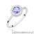 Pierścionek W0572 Tanzanit 0,50ct białe złoto