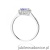 Pierścionek W0572 Tanzanit 0,50ct białe złoto