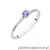Pierścionek W0614 Tanzanit 0,15ct białe złoto