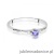 Pierścionek W0614 Tanzanit 0,15ct białe złoto