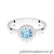 Pierścionek W0572 Topaz 0,50ct białe złoto