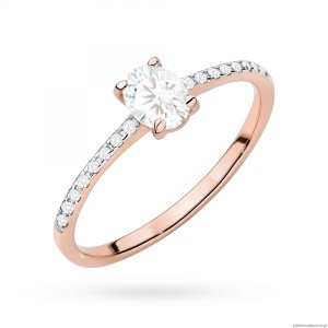 Pierścionek W0582 Diament 0,30ct różowe złoto