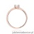 Pierścionek W0582 Diament 0,30ct różowe złoto