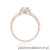 Pierścionek W0584 Diament 0,30ct różowe złoto