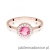 Pierścionek W0572 Różowy Topaz 0,60ct różowe złoto