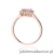 Pierścionek W0572 Różowy Topaz 0,60ct różowe złoto