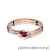 Pierścionek W346 Rubin 0,15ct różowe złoto
