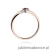 Pierścionek W346 Rubin 0,15ct różowe złoto
