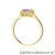 Pierścionek W0572 Ametyst 0,50ct żółte złoto