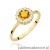 Pierścionek W0572 Cytryn 0,50ct żółte złoto