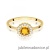 Pierścionek W0572 Cytryn 0,50ct żółte złoto