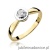 Pierścionek W294 Diament 0,25ct żółte złoto