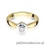 Pierścionek W294 Diament 0,25ct żółte złoto