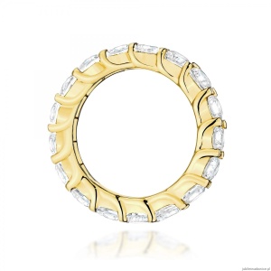 Pierścionek W0516 z diamentami laboratoryjnymi żółte złoto