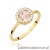 Pierścionek W0572 Morganit 0,40ct żółte złoto