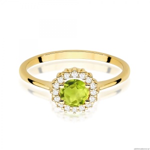Pierścionek W0572 Oliwin 0,60ct żółte złoto