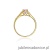 Pierścionek W016 Różowy Topaz 0,30ct żółte złoto