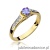 Pierścionek W016 Tanzanit 0,35ct żółte złoto