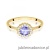 Pierścionek W0572 Tanzanit 0,50ct żółte złoto