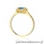 Pierścionek W0572 Topaz London Blue 0,50ct żółte złoto