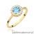 Pierścionek W0572 Topaz 0,50ct żółte złoto