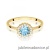 Pierścionek W0572 Topaz 0,50ct żółte złoto