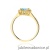 Pierścionek W0572 Topaz 0,50ct żółte złoto