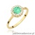 Pierścionek W0572 Szmaragd 0,50ct żółte złoto