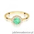 Pierścionek W0572 Szmaragd 0,50ct żółte złoto