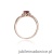 Pierścionek W019 Rodolit 0,50ct różowe złoto