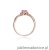 Pierścionek W019 Topaz Różowy 0,50ct różowe złoto