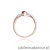 Pierścionek W028 Rodolit 0,50ct różowe złoto