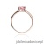 Pierścionek W039 Różowy Topaz 0,65ct różowe złoto