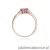 Pierścionek W040 Różowy Topaz 1,10ct różowe złoto