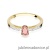 Pierścionek W067 Morganit 0,40ct żółte złoto