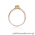 Pierścionek W068 Cytryn 0,60ct różowe złoto