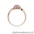 Pierścionek W072 Tanzanit 0,15ct różowe złoto